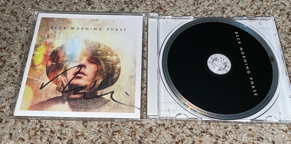 Beck Hansen Signed CD BECK Morning Phase With Proof