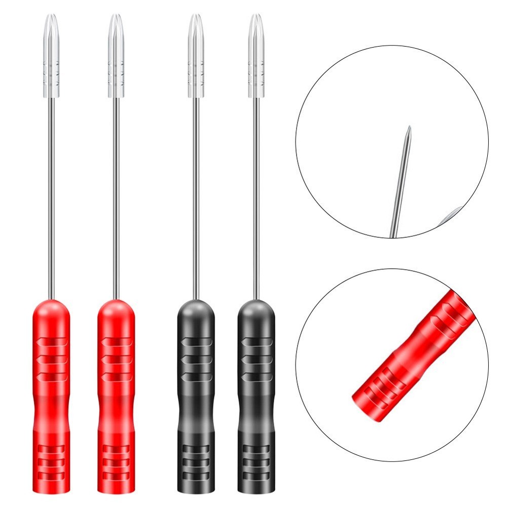 Red and Black Color Coded Probe Tips for Quick Polarity Identification