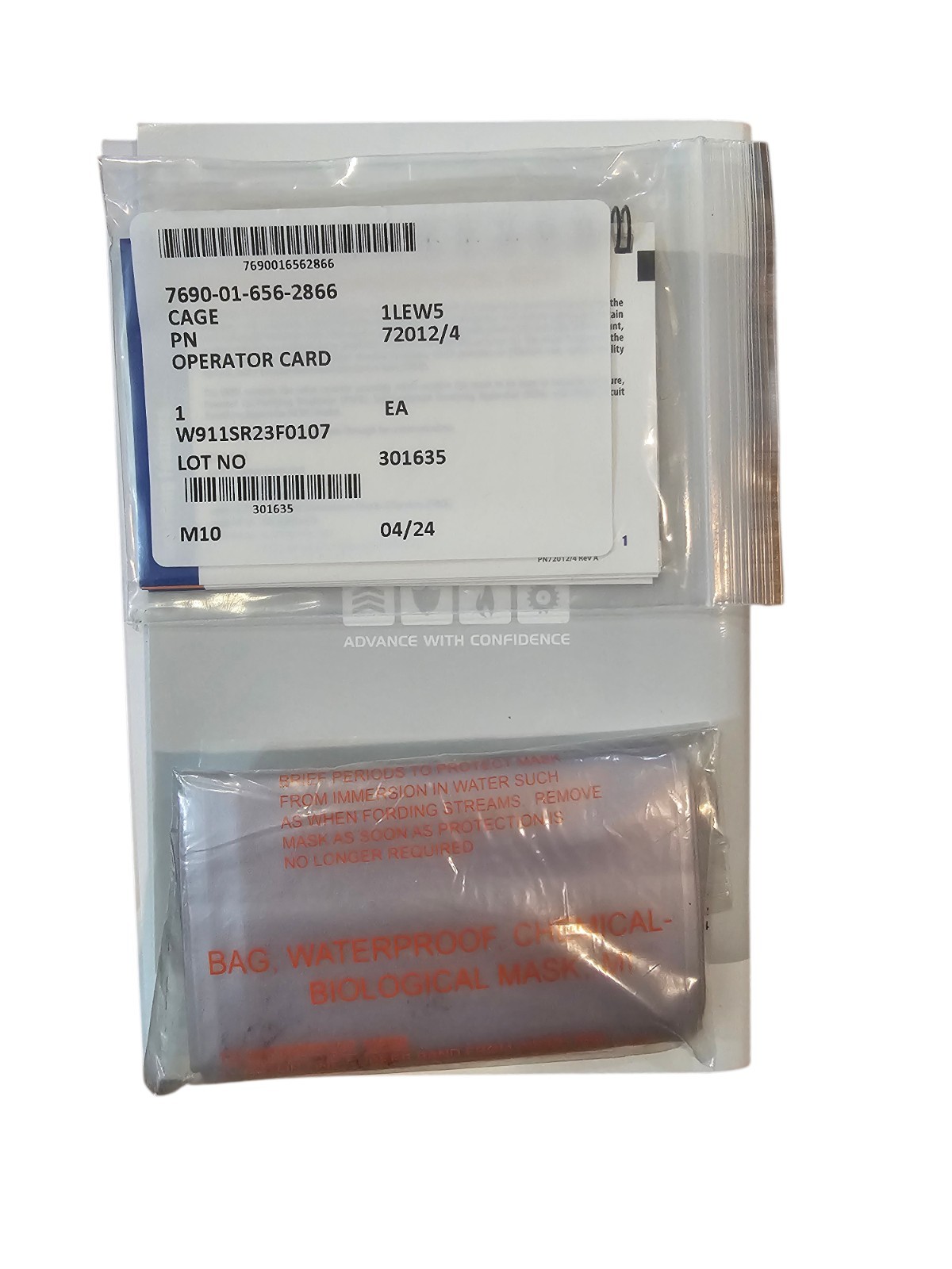 Complete Avon FM53 M53 Gas Mask Air Purifying Respirator SEAL DEVGRU CAG Medium