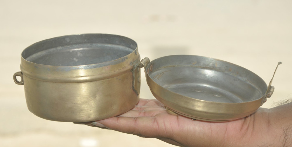Vintage Brass Solid Handcrafted Bread Box, Rich Patina