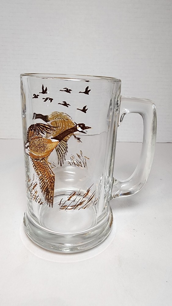 Libby Goose Beer Mug with Handle Barware EUC
