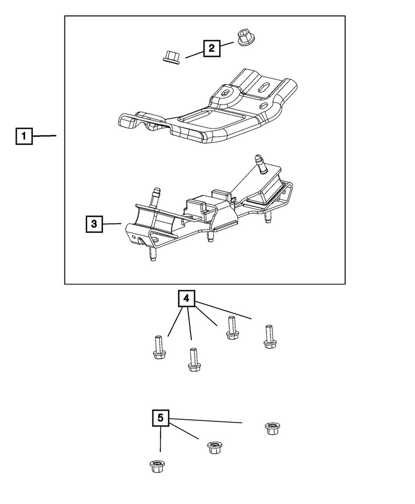 Genuine Mopar Transmission Mount Isolator 68090653AC