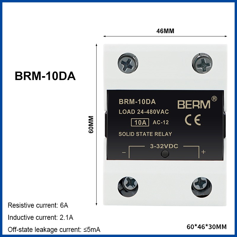 BRM-DA/AA/VA/VD/LA Single Phase Solid State Relay Module 10/25/40/60/80/100/120