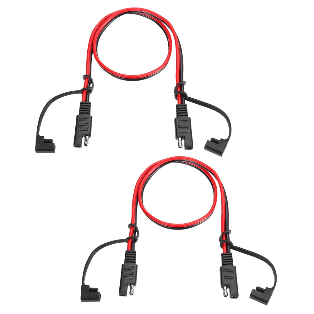 2pcs SAE Extension Cable, 16 AWG Quick Disconnect SAE Cable Wire Harness, 2ft