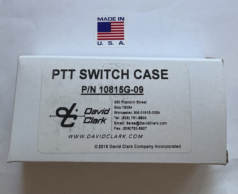 David Clark 10815G-09 Push To Talk Case Switch C35-30