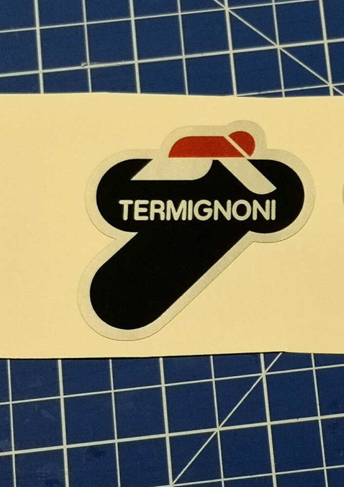 Termignoni Heat Resistant Stickers 11 Cm Left Black Silver Red