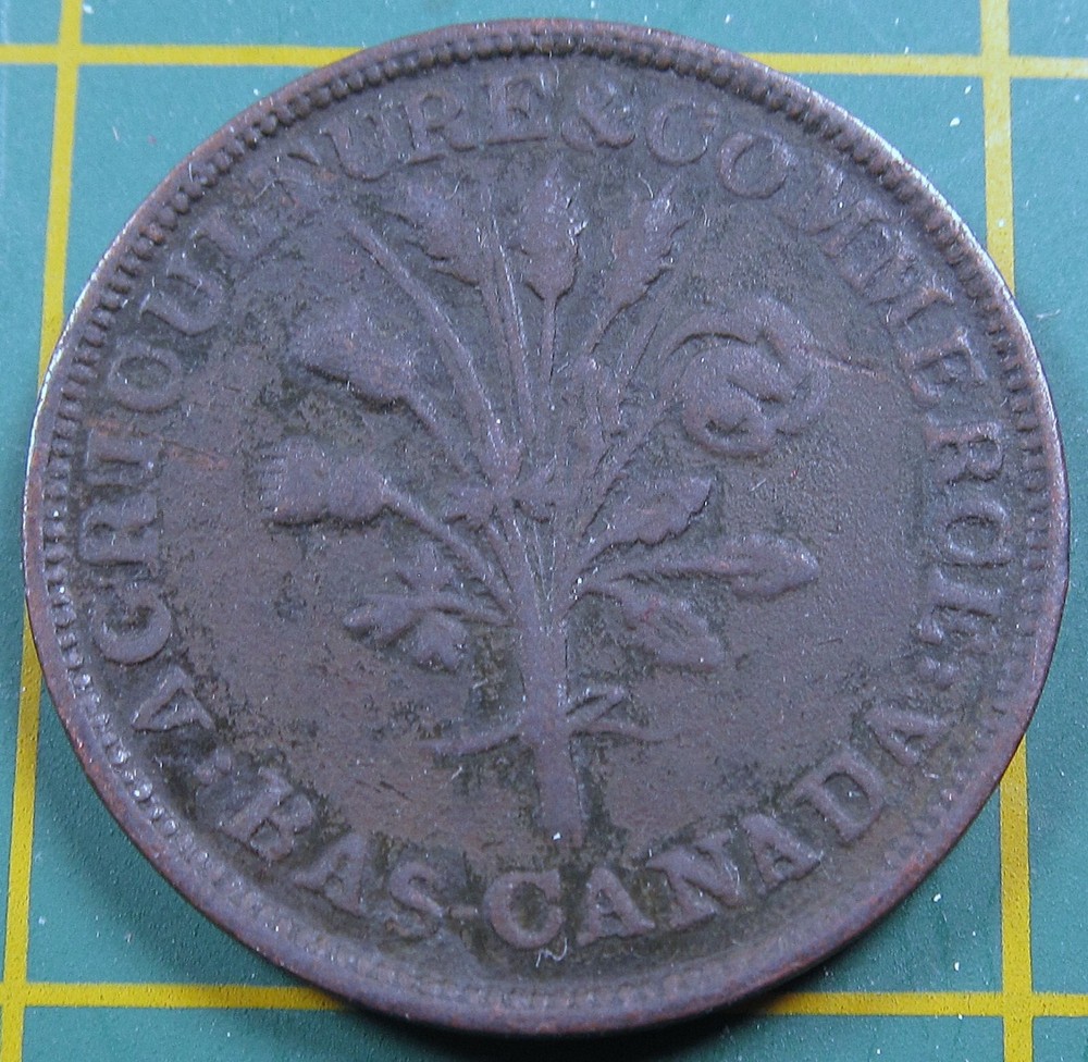 Lower Canada Un Sou Token LC-27A1