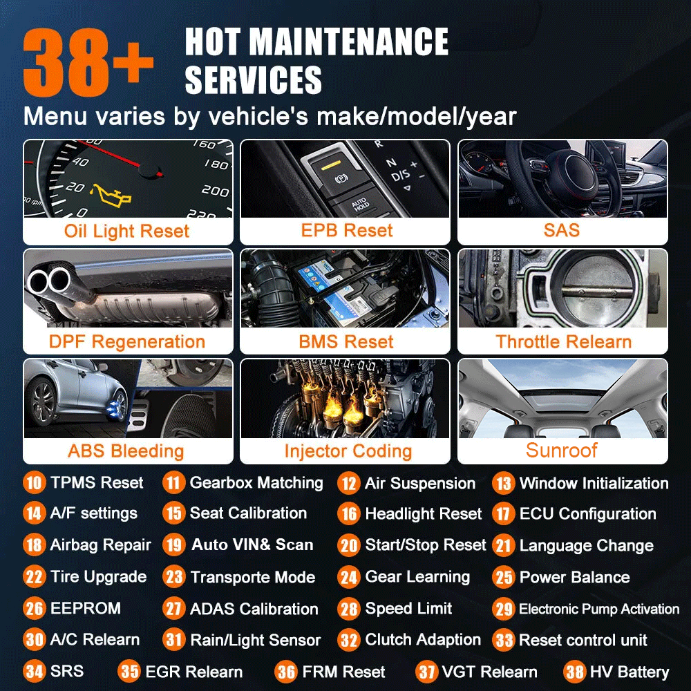 XTOOL D8 Topology Car Bidirectional Diagnostic Scanner Full System Coding Tool