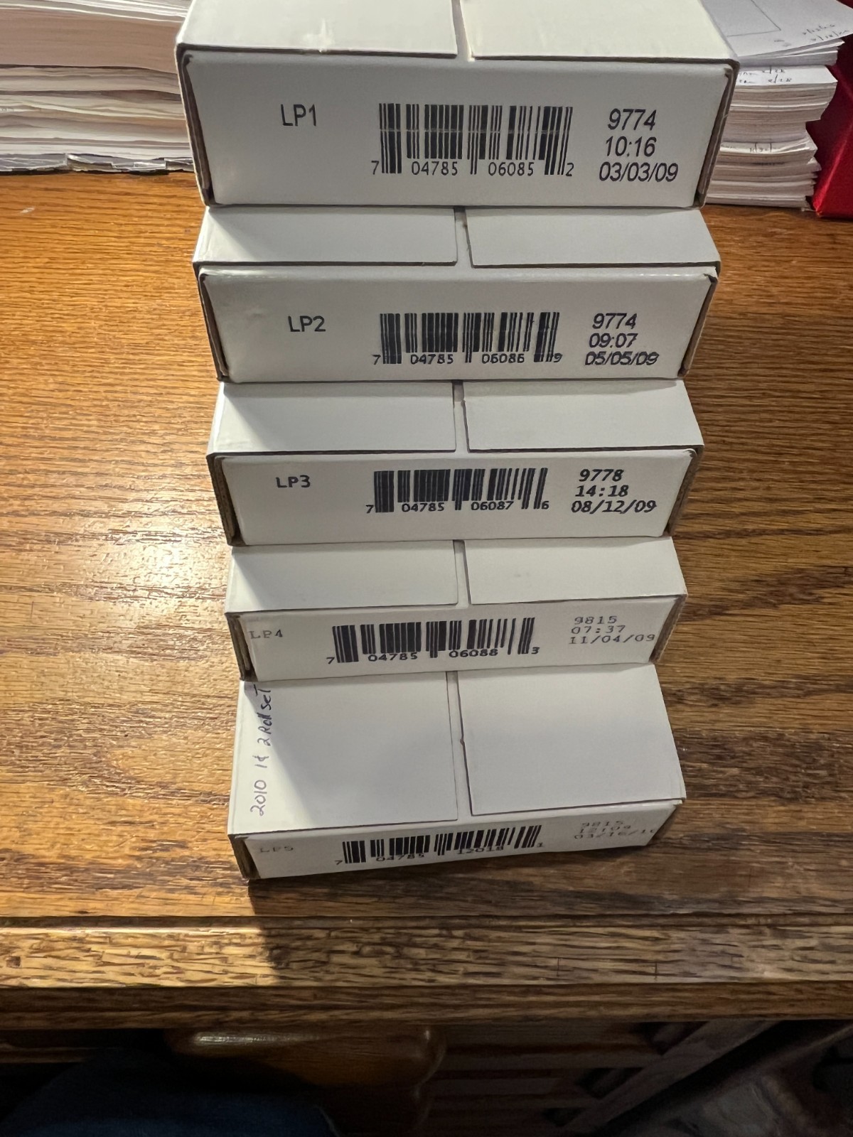 2009 2010 LINCOLN CENT OGP SEALED (5) BOX P+D 10 ROLL LP1 LP2 LP3 LP4 LP5