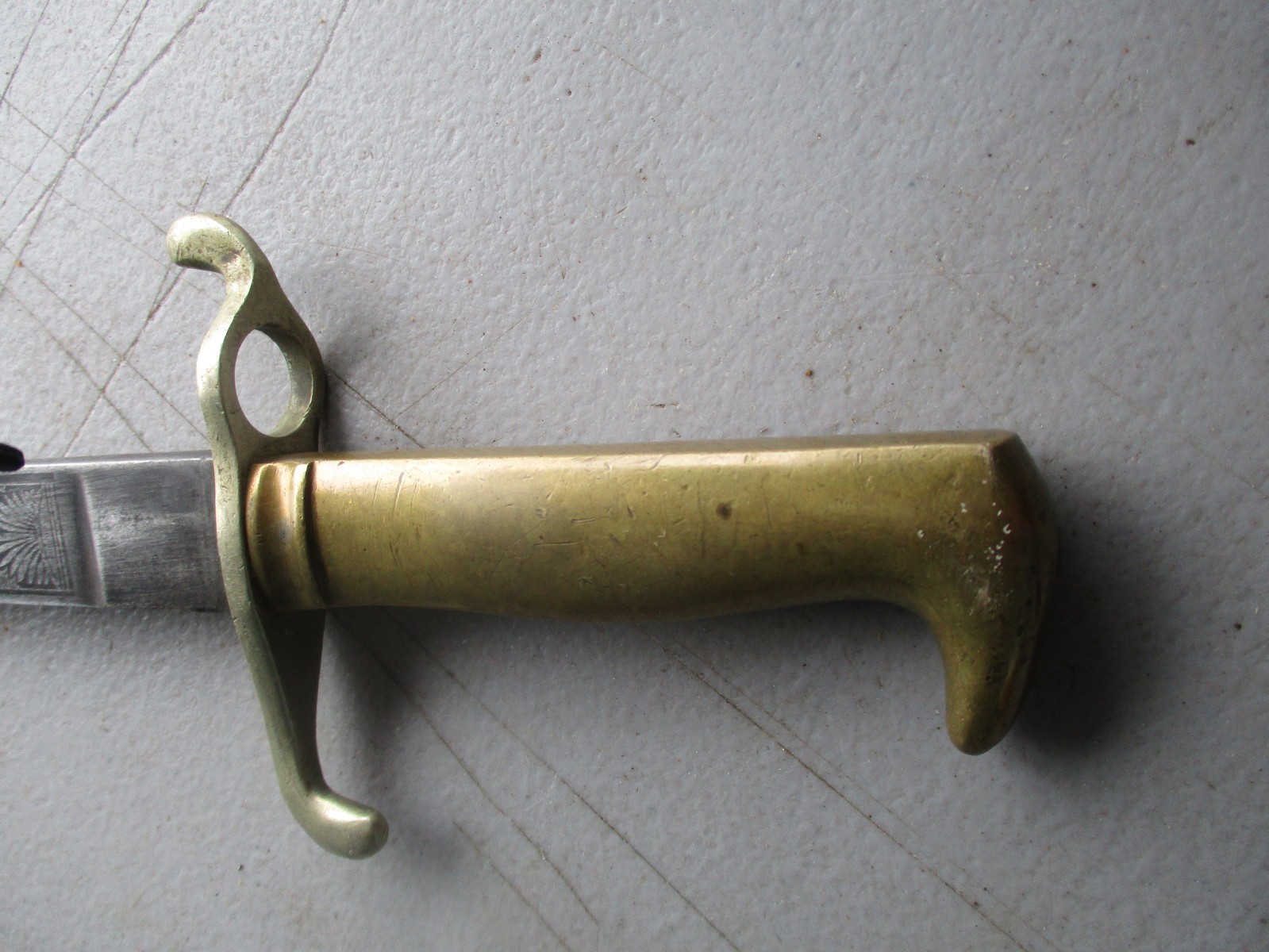 Imperial German M 1871 Cadet Bayonet with Blade Etchings