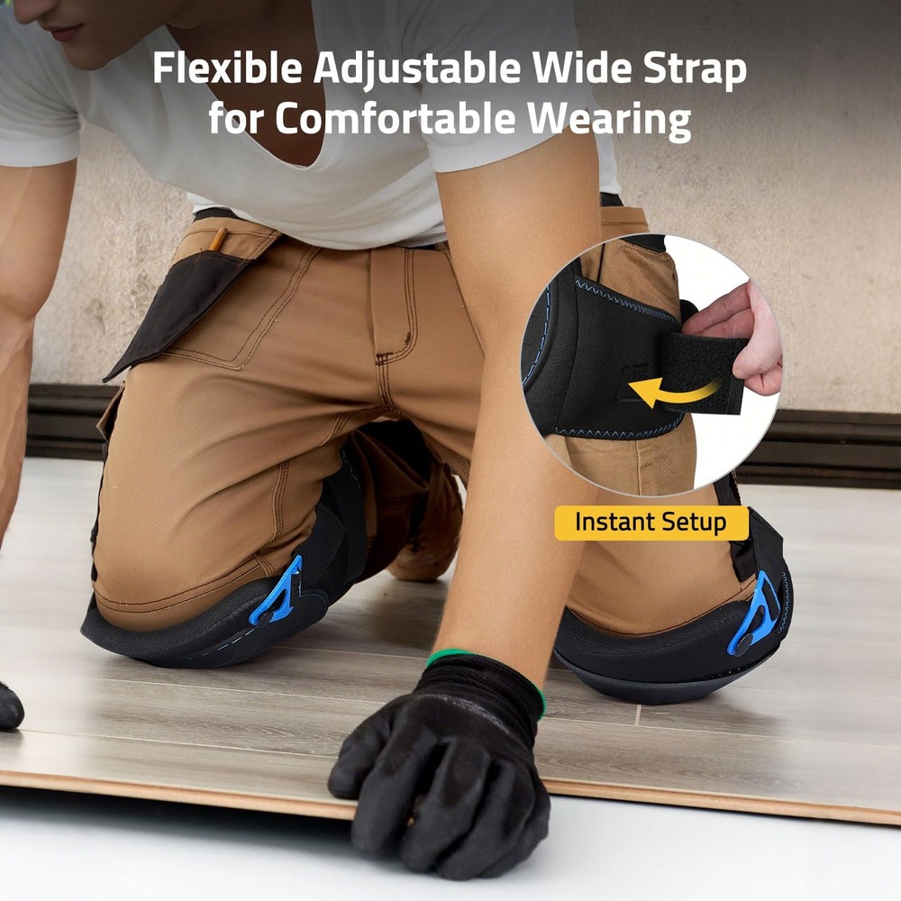 Work Construction Knee Pads Safety Leg Protector Adjustable Comfort Professional
