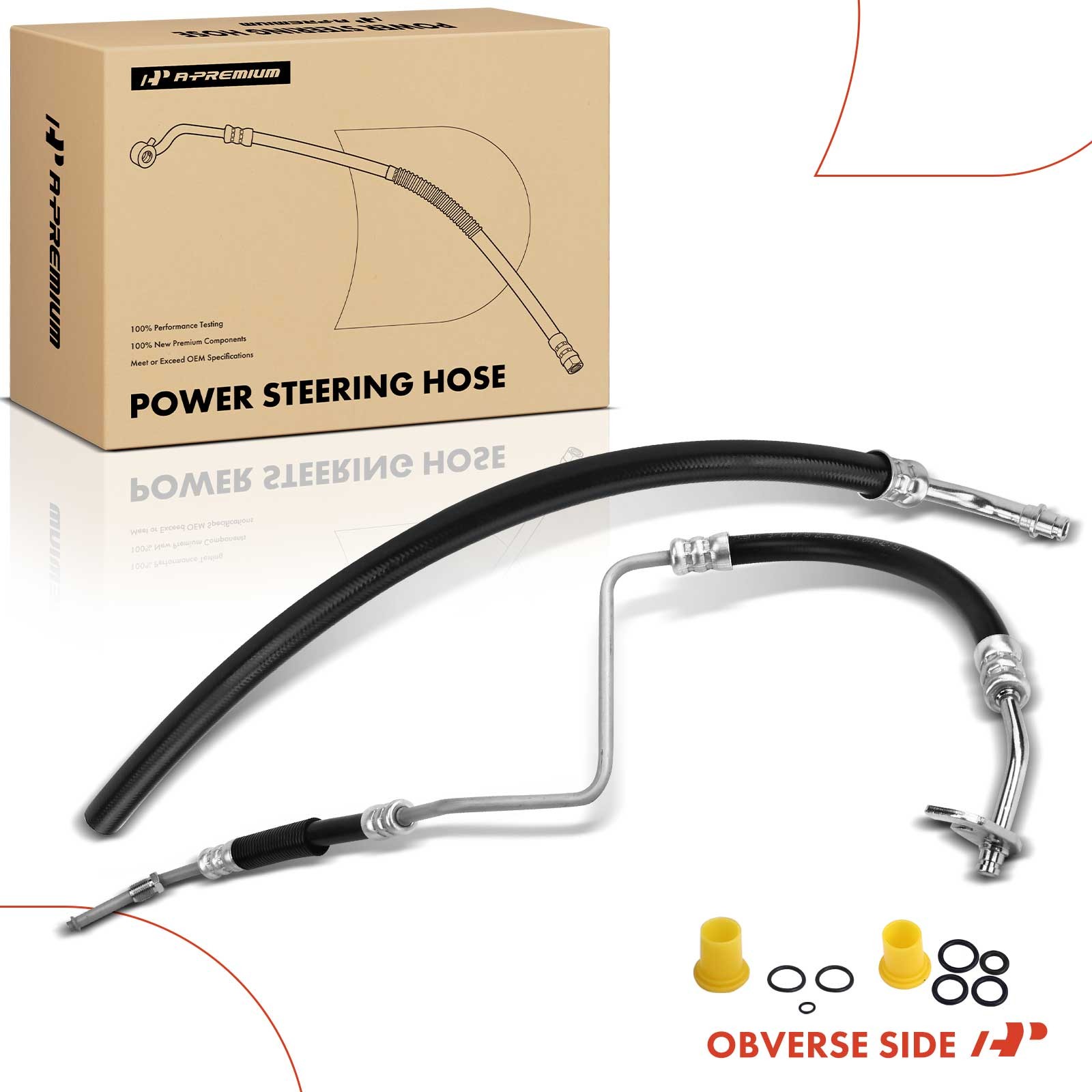 A-Premium 2x Power Steering Pressure & Return Line Hose for Hummer H3 06-10 H3T