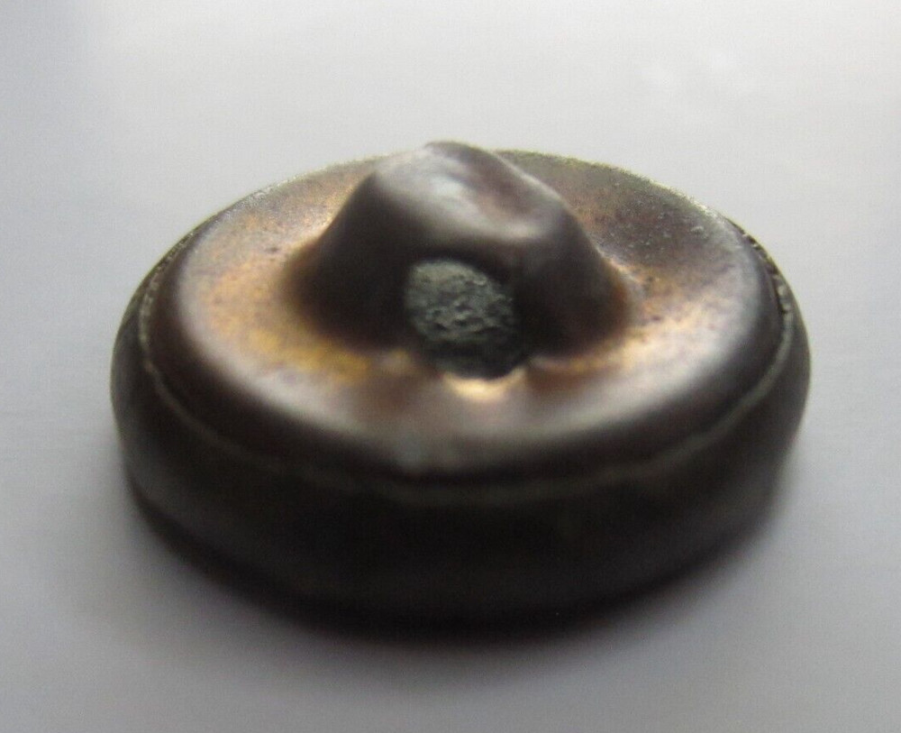 Antique Floral Design Shank Button 1/2"
