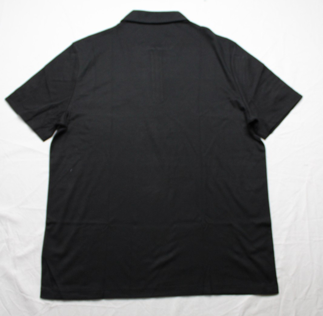 Charles Tyrwhitt Men's Zip Jersey Polo Shirt Black NWT