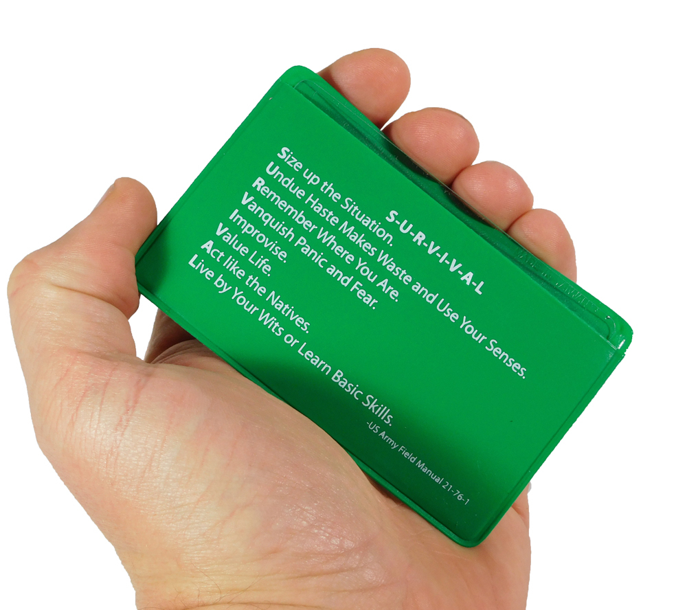 Fresnel Lens 4 Pack Credit Card Pocket Size Magnifier Firestarter with Sleeve