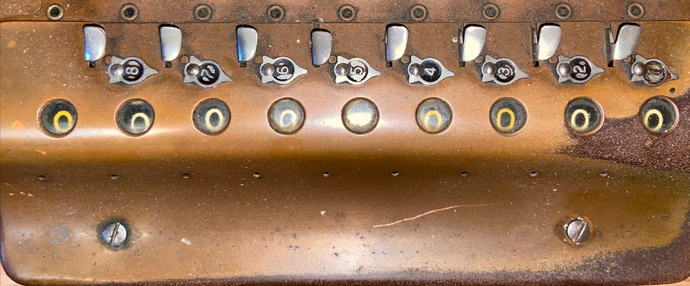 Antique Vintage Felt & Tarrant Comptometer Adding Machine 1920'S