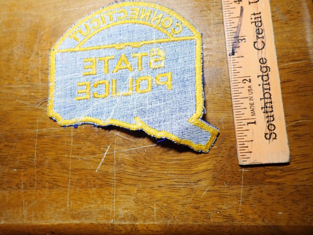 CONNECTICUT STATE TROOPER VEST PATCH OBSOLETE BX 10 #30