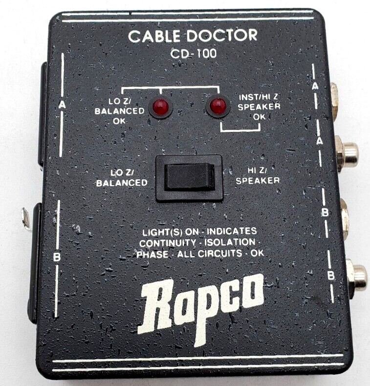 Rapco Cable Doctor CD-100 , In original Box RARE