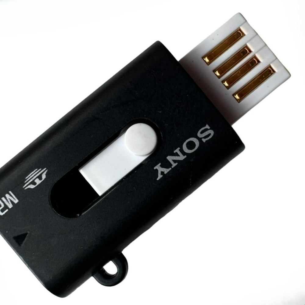 M2 USB Adapter Genuine Memory Stick Micro MSAC-UAM2 Sony Card Reader