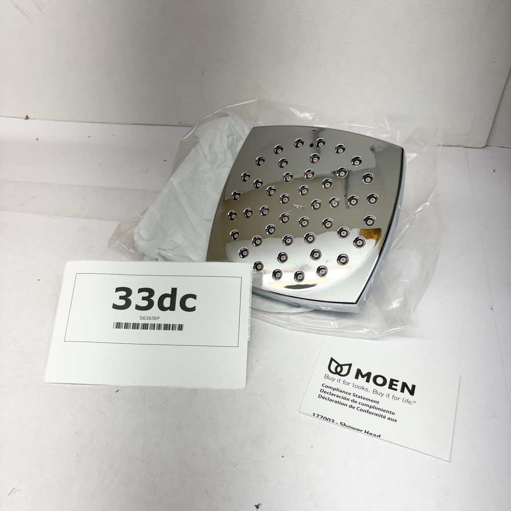 Moen S6365EP Voss 6" Single-Function EcoPerformance Rainshower Showerhead Chrome