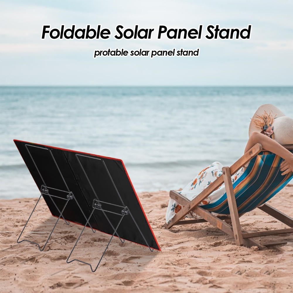 Solar Mount 2 Pieces Portable Folding Solar Panel Rack Foldable Rack