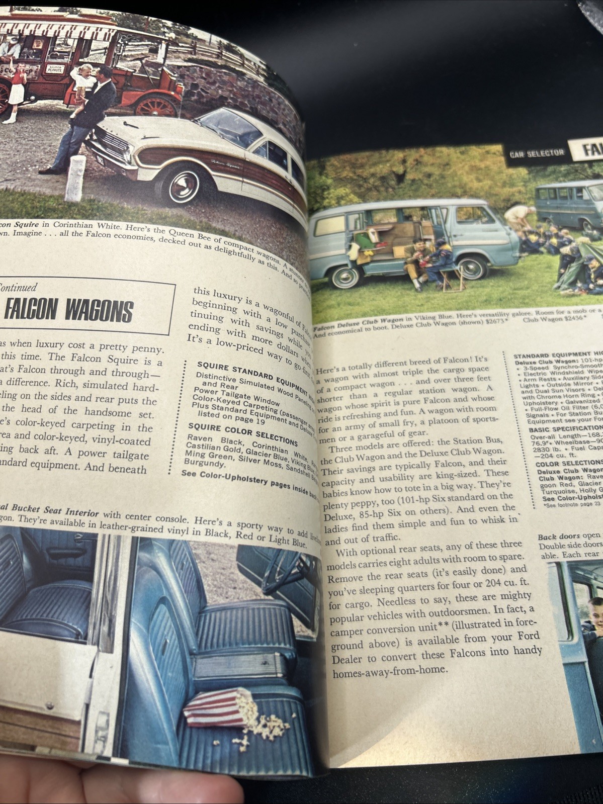 Vintage 1963 Original Ford Buyer's Digest of New Car Facts Falcon Thunderbird+