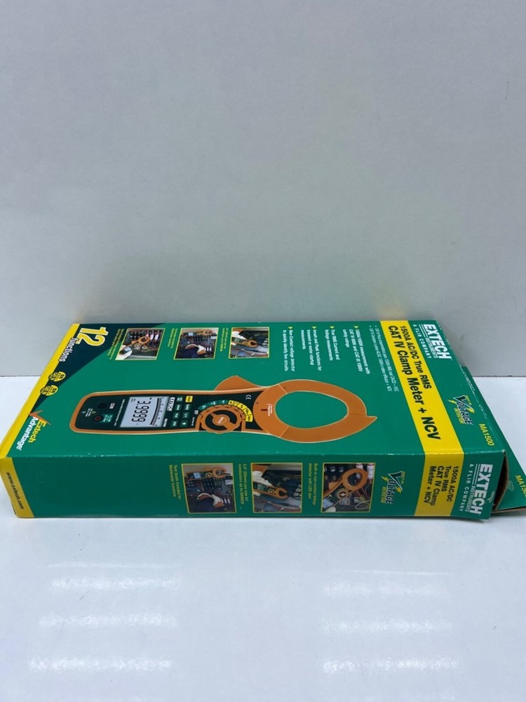 Extech MA1500. 1500A AC/DC True-RMS CAT IV Clamp Meter + NCV Multimeter Tool