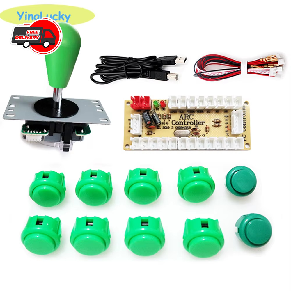 Copy SANWA Kit Game Machine Arcade Console DIY Kit Push Buttons for PC Raspberry