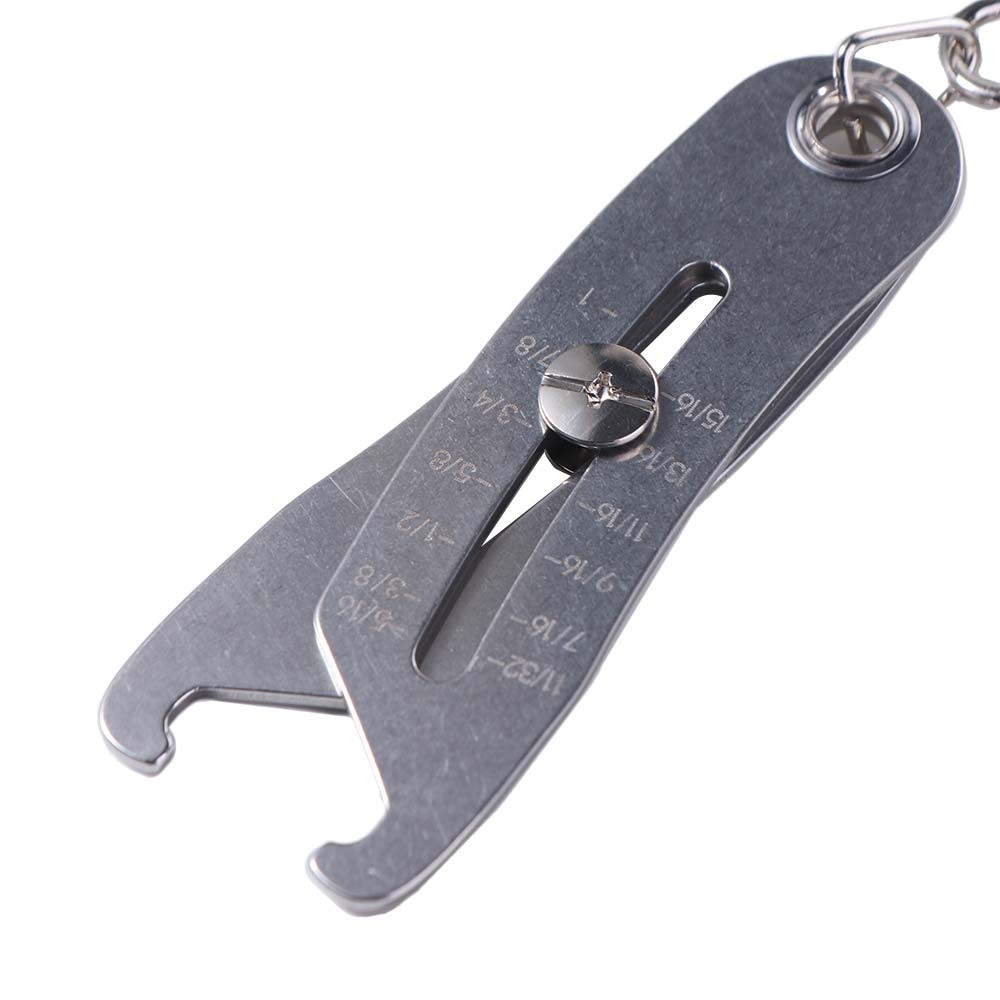 Portable Precise Thread Size Checker Keychain Bolt Size Checker Keychain Manual·