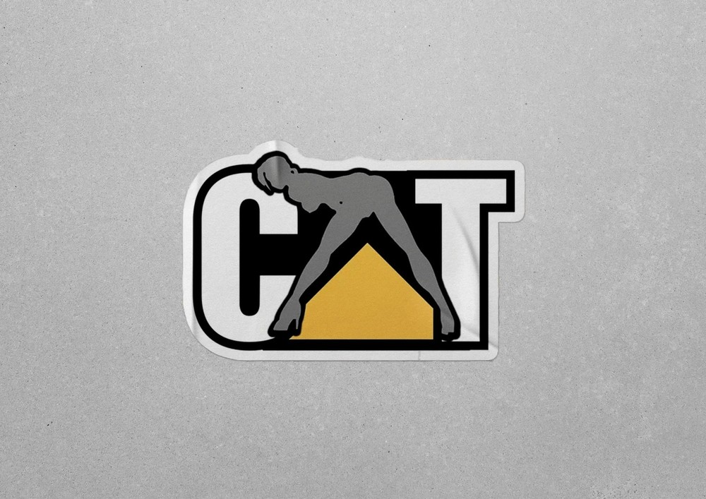 Hooker CAT Heavy Equipment Sticker