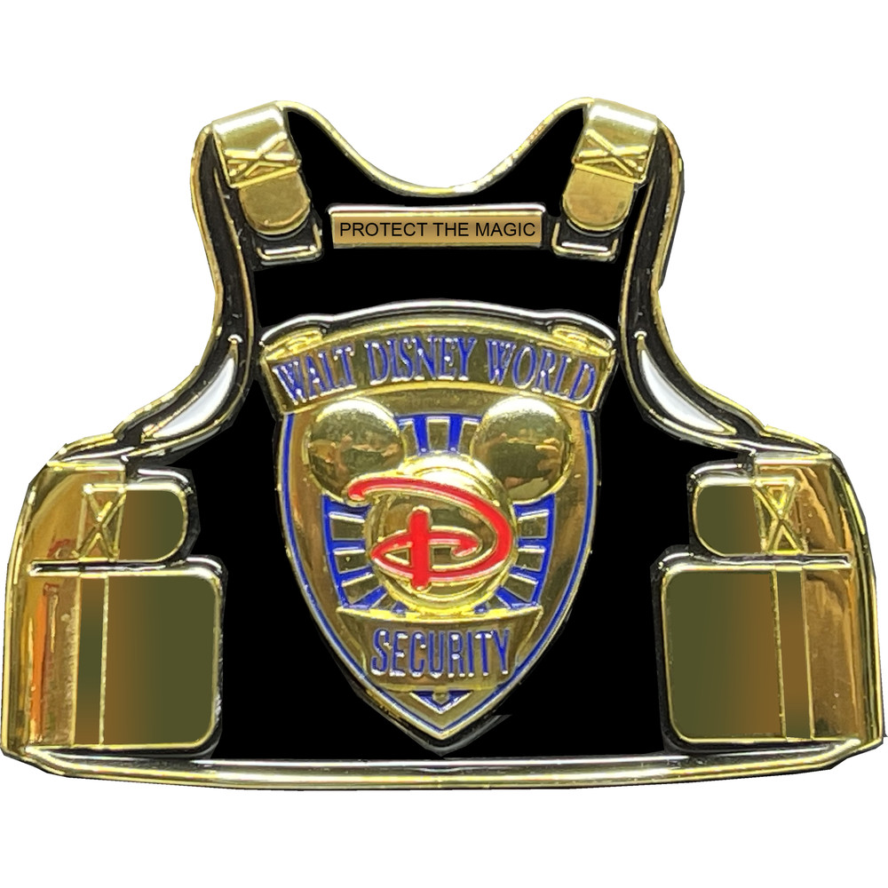BL15-002 Thin Blue Line Mouse Park Security Challenge Coin