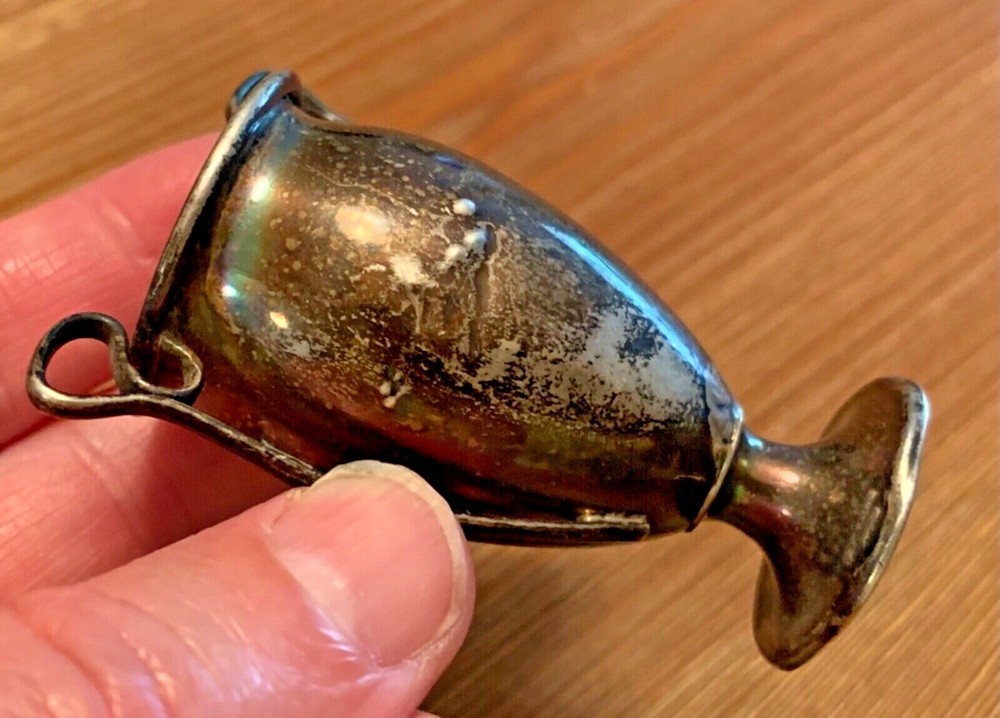 BEAUTIFUL Antique Sterling Miniature Trophy