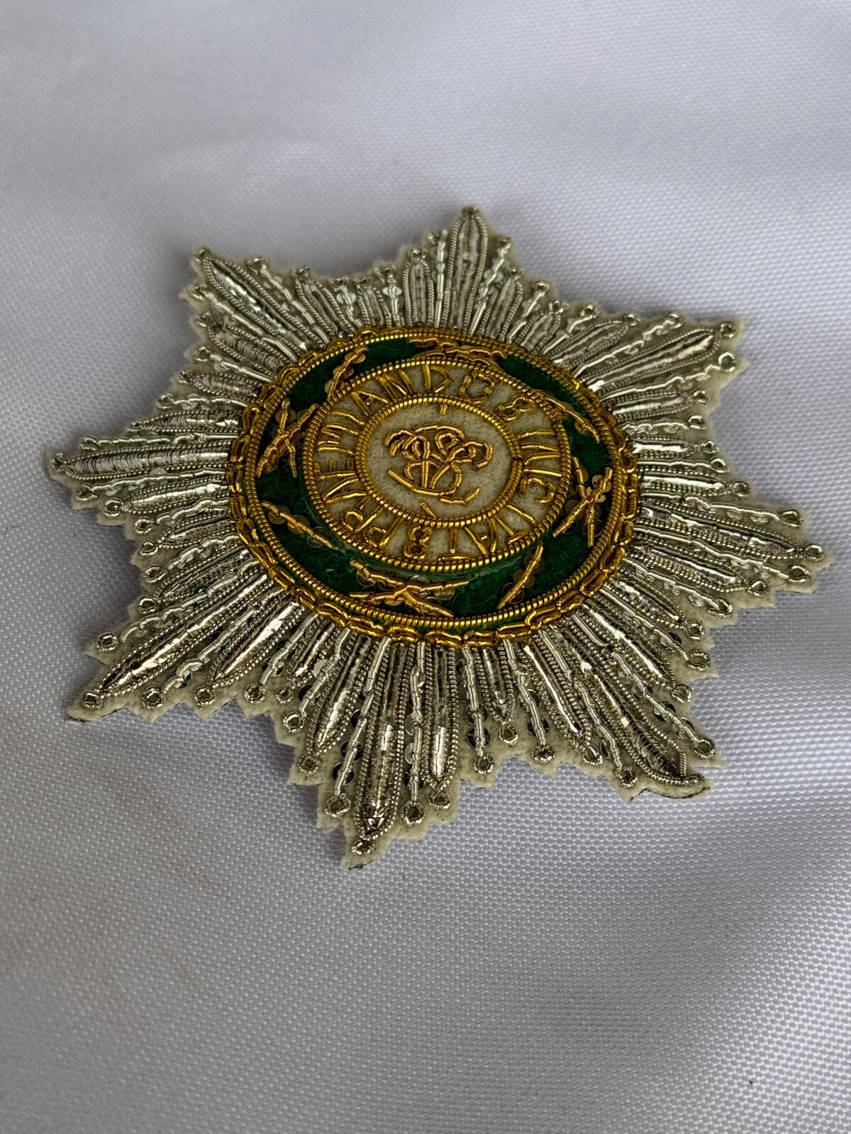 Kingdom Poland SAR Order of St.Stanislaus Embroidered star, replica 1765-1831