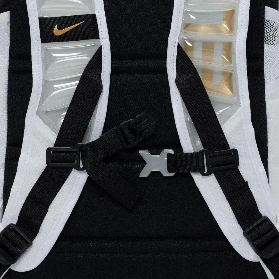 Nike Hoops Elite Pro Backpack 32L White Gold DX9786-100 NEW (same Day 🚛✅)