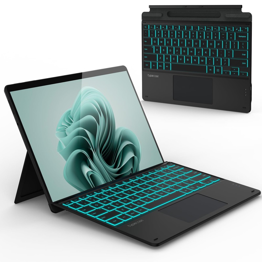 typecase Surface Pro 9 Keyboard, for 11/10/9/8/X, Matte Black