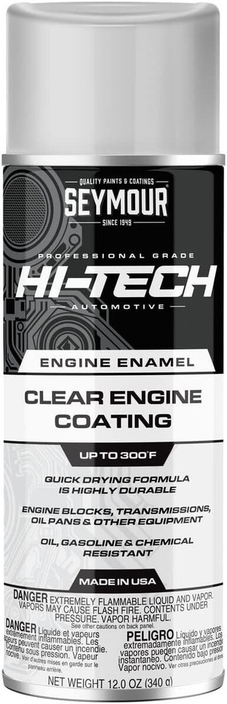 Gloss Clear Color High Temp Coating Engine Brake Spring Paint 12 Ounce