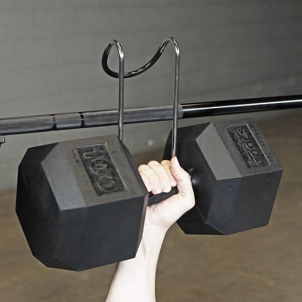 Body-Solid Tools Dumbbell Spotter Hooks - Perfect for Connecting