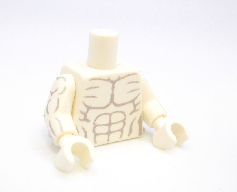 Custom printed TORSO ASSEMBLY for Minifigures using Real LEGO® bricks