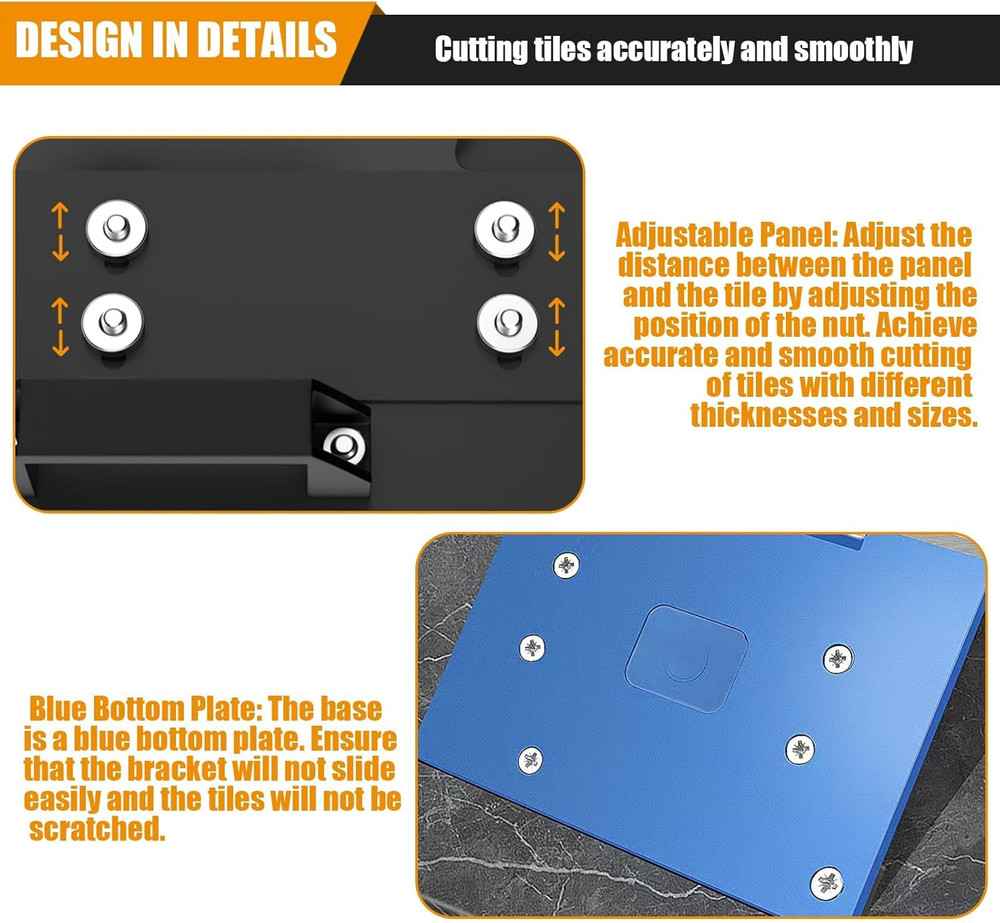 Angle Grinder Stand for Tile 45° Chamfer Cutting Tile Chamfering Tool with 3 Saw