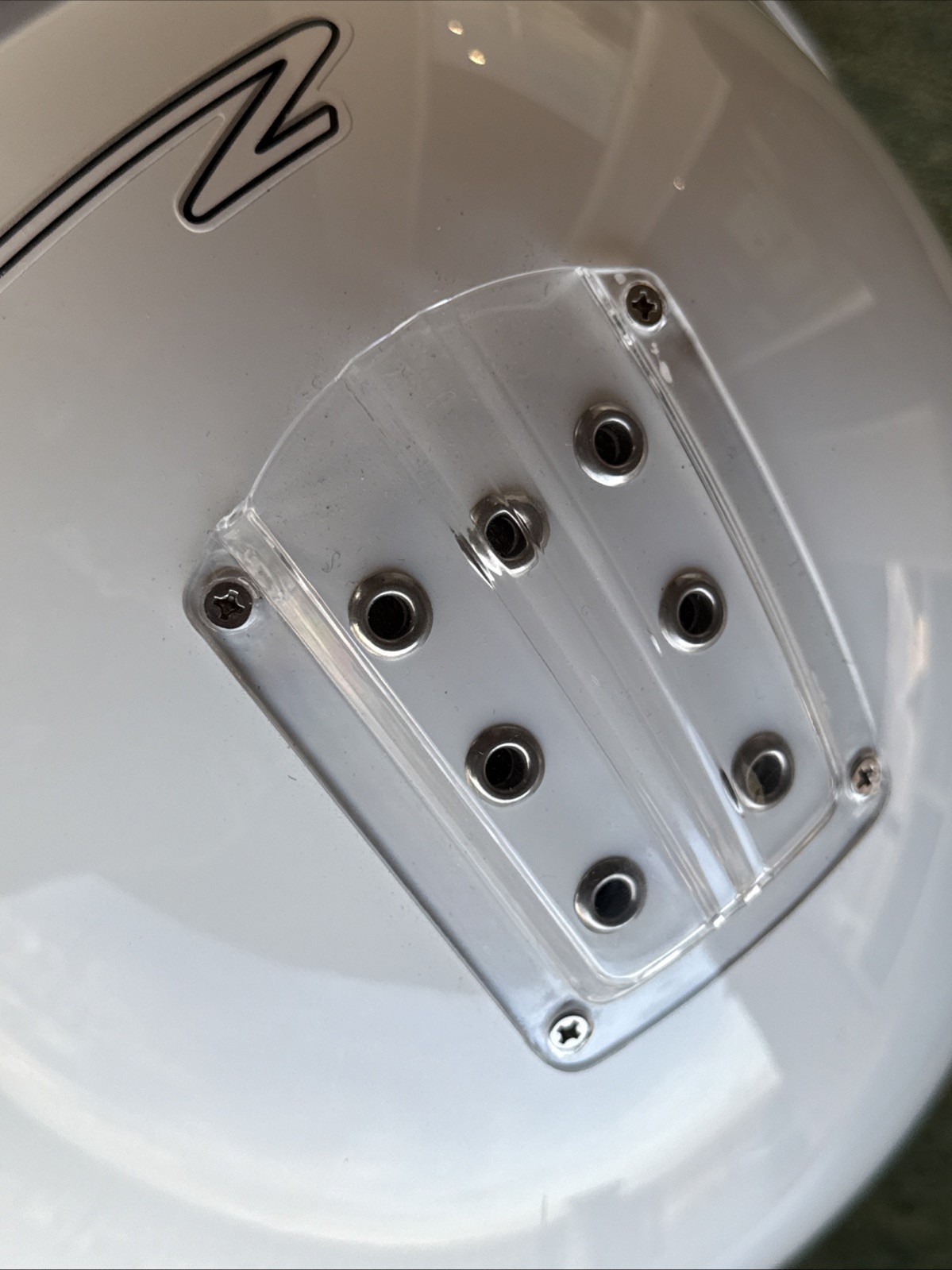 Zamp RZ-16H 3/4 Racing Helmet Snell SA2015 Medium, 58cm White Composite Like New