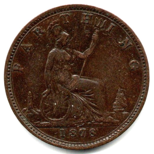 Great Britain Farthing 1878 XF