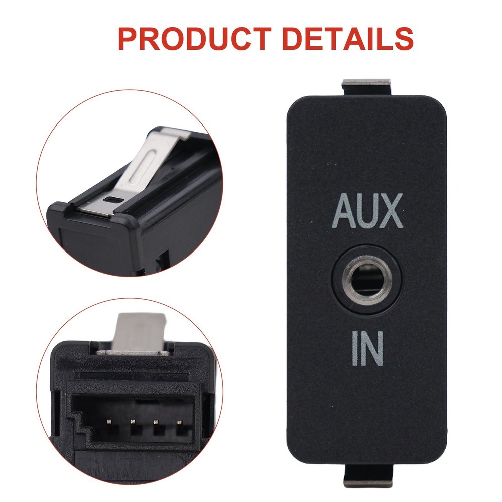 Easy Installation AUX Auxiliary Audio Socket for X1 X3 X5 X6 Z4 E81 E87 E90