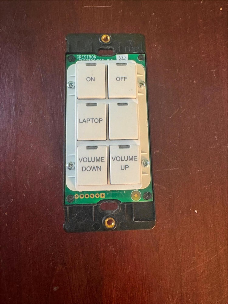 Crestron C2N-DB6-W-S 6-Button Pad