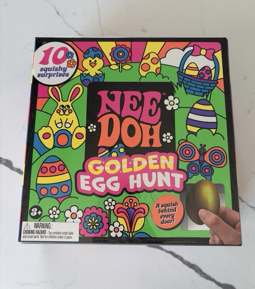 NeeDoh Golden Egg Hunt 10 Squishy Surprises