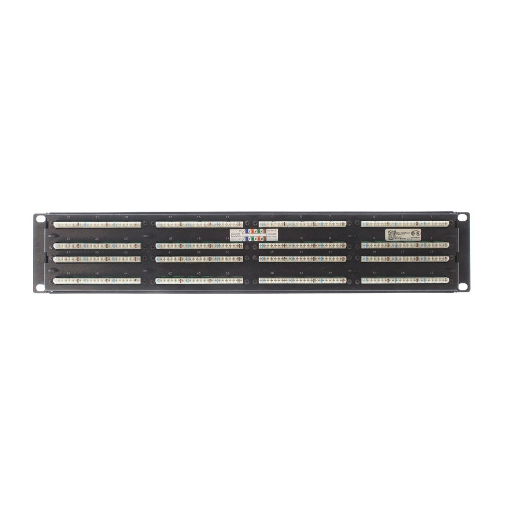 SIEMON HD5-48 HEAVY-DUTY CATEGORY-5E 48-PORT FLAT PATCH PANEL, CAT5E