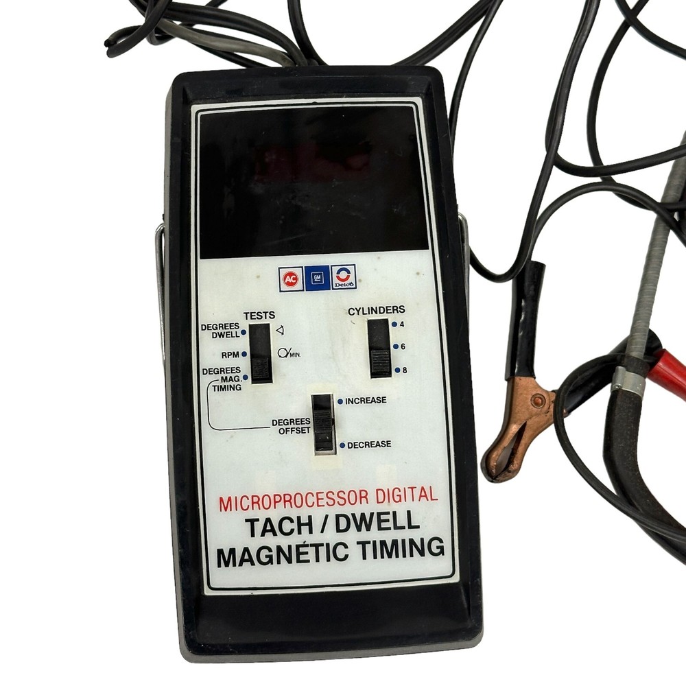 AC Delco One ST-129 Microprocessor Digital Tach Dwell Magnetic Timing Analyzer