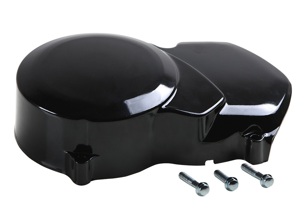 Gloss Black Engine Stator Cover Left Side Case For 50cc 70cc 110cc 125cc Apollo