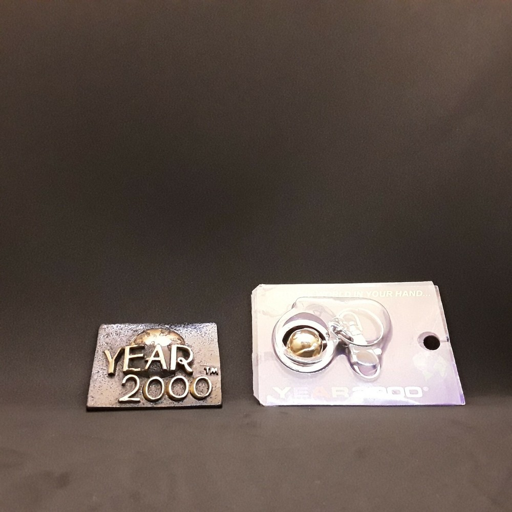 Year 2000 Refrigerator magnet and keychain