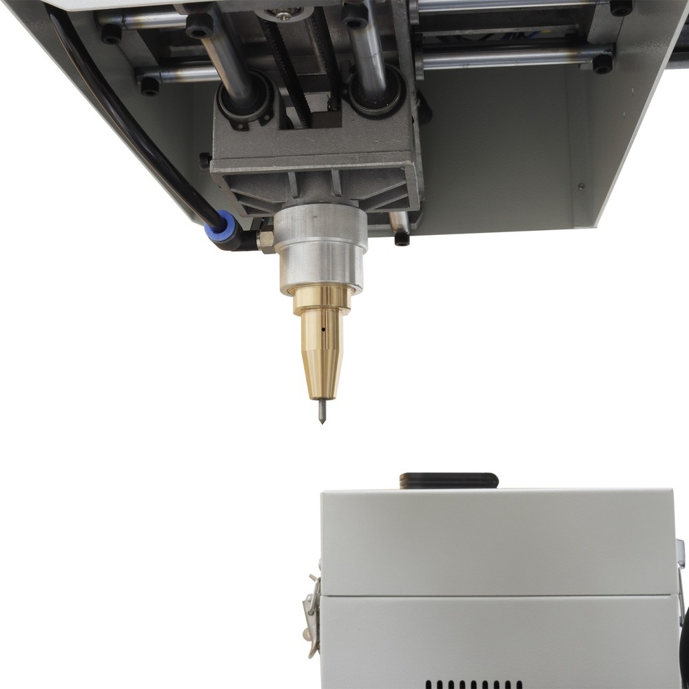 Metal Marking Machine 7in Pneumatic Dot Peen Marking Machine + Rotary Attachment