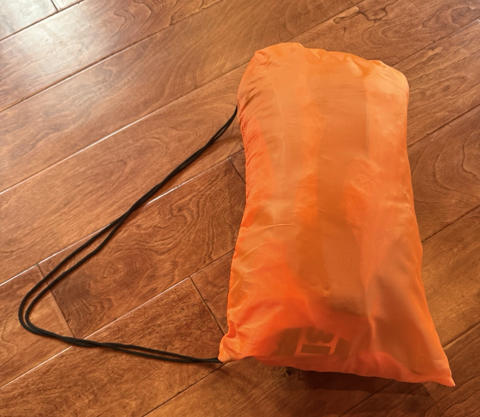 The Big Lounger, Inflatable Orange And Black